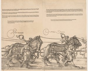 İmparator Maximilian'ın Büyük Zafer Arabası, 1523. by Albrecht Dürer