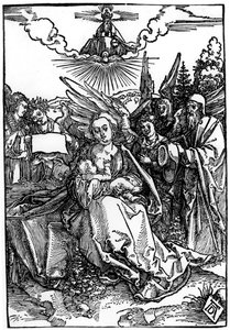 Beş Melekli Kutsal Aile, c.1504 by Albrecht Dürer