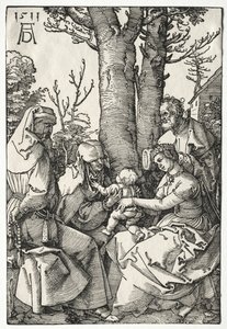 Joachim ve Anna ile Kutsal Aile, 1511. by Albrecht Dürer