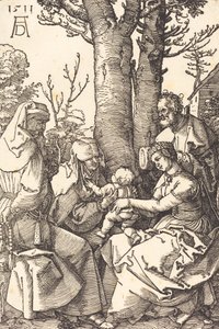 Bir Ağacın Altında Joachim ve Anne ile Kutsal Aile, 1511. by Albrecht Dürer