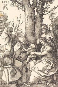 Bir Ağacın Altında Joachim ve Anne ile Kutsal Aile, 1511. by Albrecht Dürer