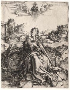 Kelebek ile Kutsal Aile by Albrecht Dürer