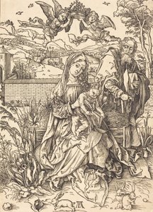 Üç Tavşanlı Kutsal Aile, c. 14971498. by Albrecht Dürer