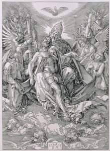 Kutsal Üçlü, pub. 1511 by Albrecht Dürer