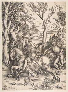 The Knight ve Man-at-arms.n.d. by Albrecht Dürer