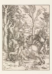 Şövalye ve Landsquenet by Albrecht Dürer