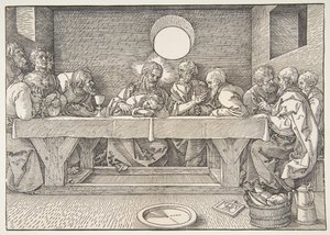 Son Akşam Yemeği, 1523. by Albrecht Dürer