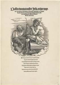 Bir Asker Tarafından Alay Edilen Acıların Adamı by Albrecht Dürer