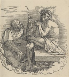 Bir Asker Tarafından Alay Edilen Acıların Adamı, Büyük Tutkunun Cephesi,.n.d., n.d.. by Albrecht Dürer