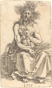 Oturan Acıların Adamı by Albrecht Dürer