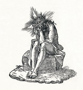 Acıların Adamı. Küçük Tutku için başlık sayfası., c1511, 1906 by Albrecht Dürer