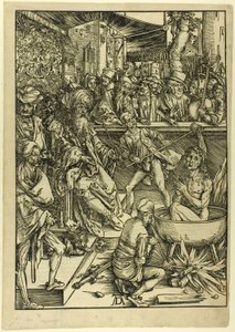 Apocalypse'den St. John'un Şehitliği by Albrecht Dürer