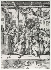Erkek Hamamı, c. 1496-1497. by Albrecht Dürer