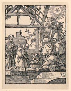 Küçük Tutku Serisinden Doğuş (Çobanların Hayranlığı) by Albrecht Dürer