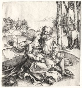 Aşk Teklifi veya Karışık Çift, 1495-1496. by Albrecht Dürer