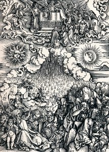 Beşinci ve Altıncı Mühürlerin Açılması, 1498 1906 by Albrecht Dürer