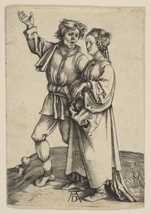 Köylü ve Karısı, yak. 1497. by Albrecht Dürer