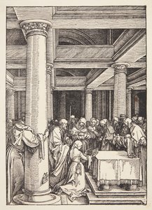 Tapınaktaki Sunum by Albrecht Dürer