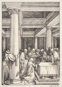 Tapınaktaki Sunum by Albrecht Dürer