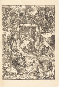 Trompetli Yedi Melek by Albrecht Dürer