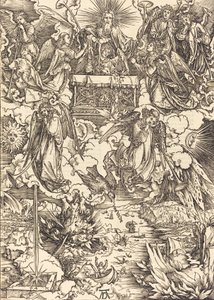 Trompetli Yedi Melek, 1498. by Albrecht Dürer