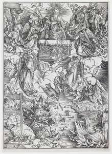 “Kıyamet”ten Yedi Trompet by Albrecht Dürer