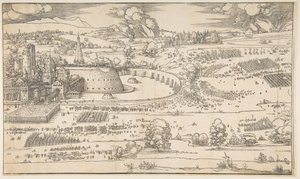 Bir Kale Kuşatması.n.d. by Albrecht Dürer