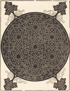 Yedi küçük düğüm sistemini siyah merkezlerle birleştiren Altıncı Düğüm, muhtemelen 15061507. by Albrecht Dürer