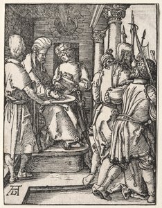 Küçük Tutku: Pilatus Ellerini Yıkamak by Albrecht Dürer