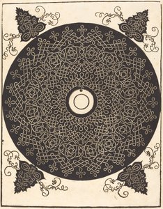 Üçüncü Düğüm (beyaz bir madalyon üzerinde siyah bir daire ile) by Albrecht Dürer