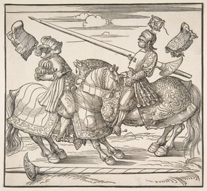 Atlı Turnuvası, yak. 151718. by Albrecht Dürer