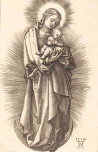 Taçlı Hilal Üzerinde Bakire ve Çocuk, 1514. by Albrecht Dürer