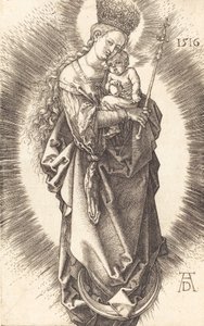 Hilal Üzerinde Asası ve Yıldızlı Tacı Olan Bakire ve Çocuk, 1516. by Albrecht Dürer
