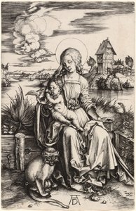 Maymunlu Bakire ve Çocuk by Albrecht Dürer