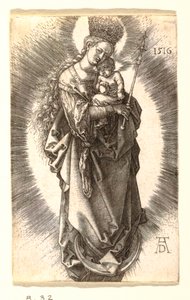 Yıldızların Tacı olan Bakire by Albrecht Dürer