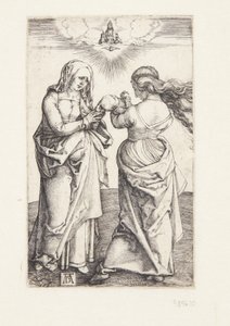 Bebek İsa ve Aziz Anne ile Bakire by Albrecht Dürer