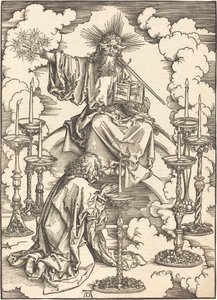 Yedi Şamdan Vizyonu by Albrecht Dürer