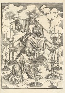 Yedi Şamdan Vizyonu by Albrecht Dürer