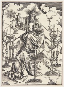 Yedi Şamdan Vizyonu by Albrecht Dürer