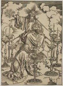 Yedi Şamdan Vizyonu by Albrecht Dürer