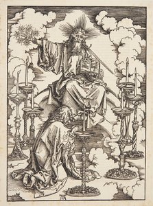 Yedi Şamdan Vizyonu by Albrecht Dürer