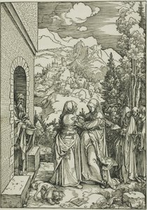Bakire'nin Yaşamından Ziyaret, by Albrecht Dürer