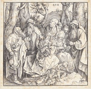 Meleklerle kutsal akrabalık by Albrecht Dürer