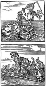 Turnuva sahneleri, 1515-1516, 1936 by Albrecht Dürer