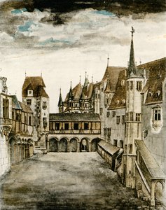 Kale avlusunun görünümü by Albrecht Dürer