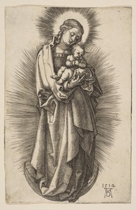 Taçlı Hilaldeki Bakire ve Çocuk, 1514. by Albrecht Dürer
