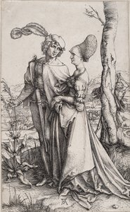 Genç Çift Ölümle Tehdit Edildi by Albrecht Dürer