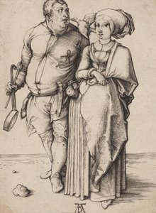 Bir Aşçı ve Karısı, c.1496 (gravür) by Albrecht Dürer