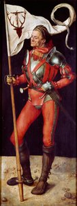 Altarpiece Paumgartner: “” Saint Eustachius”” Albrecht Durer tarafından tablo (1471-1528) 1504 yakl. Güneş. 157x61 cm Münih, Alte Pinakothek by Albrecht Dürer