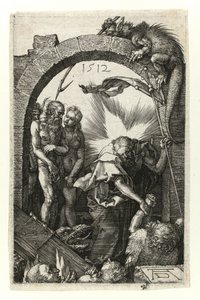 Arafta İsa (Adem ve Havva ile birlikte) by Albrecht Dürer